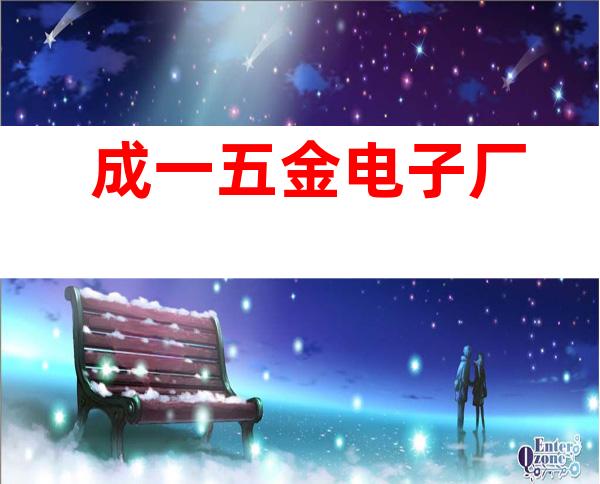 成一五金电子厂